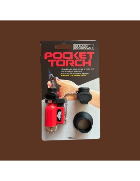 Briquet Torche 1 flamme Pocket Torch Prince Rouge