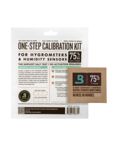 Kit de calibrage Boveda 75% pour hygromètre  à cigare