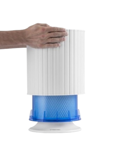 Humidificateur à vapeur froide rond Cèdre & Cuir