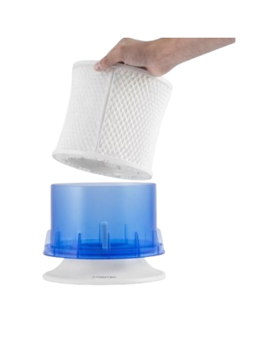 Humidificateur à vapeur froide rond Cèdre & Cuir