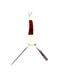 Outil pipe métal et bois rouge forme pipe 2