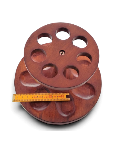 Rack bois circulaire pour 7 pipes